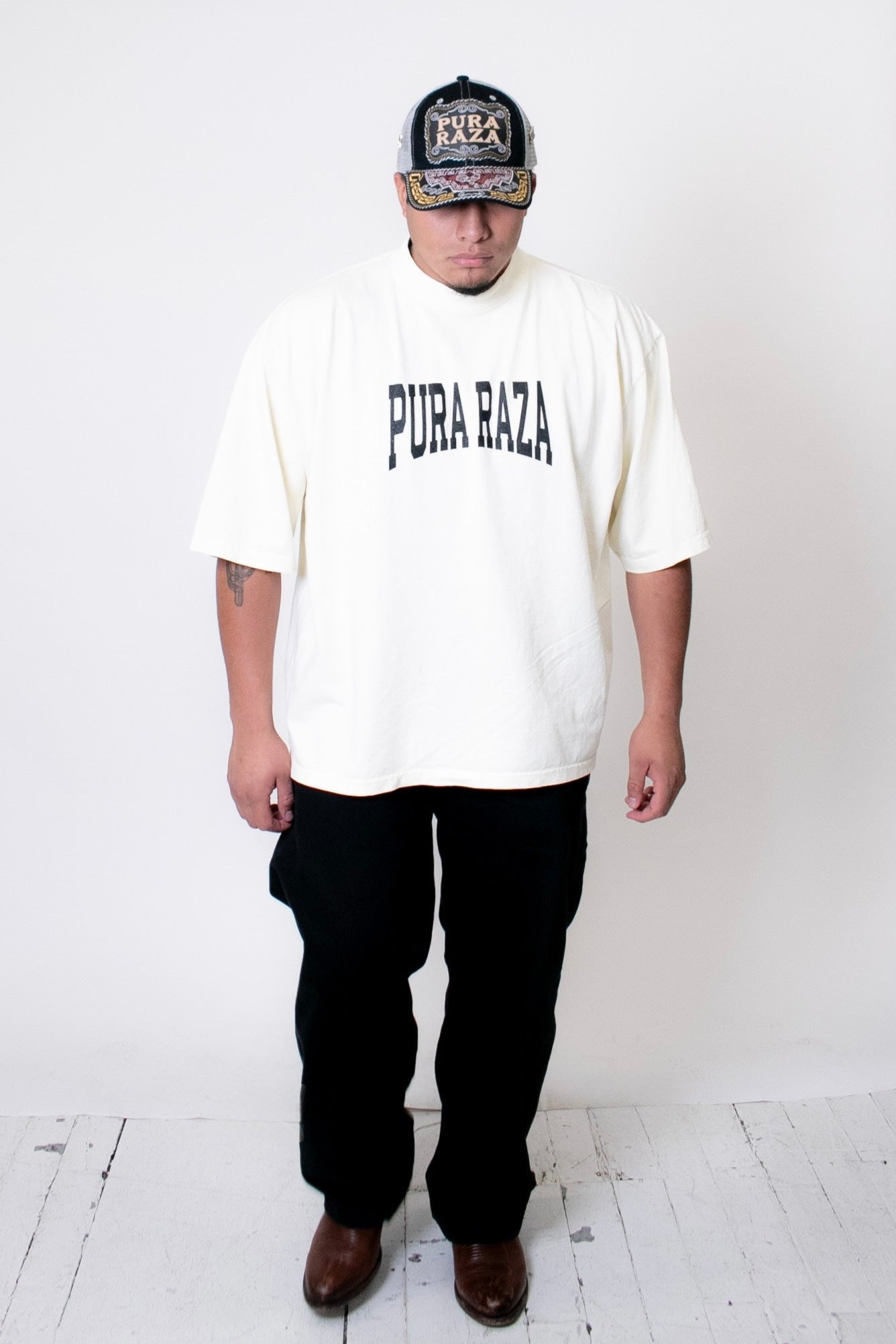 Viva La Raza Drop-Shoulder T-Shirt – Pura Raza Collection
